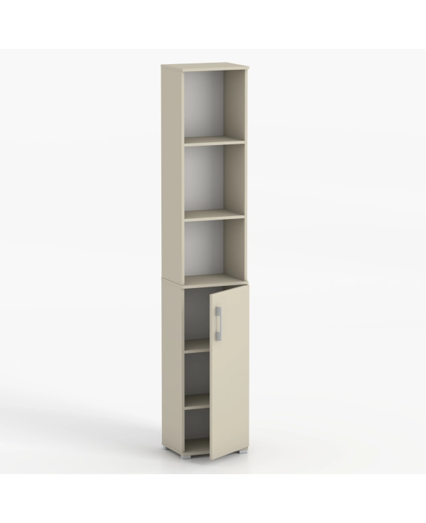 Szafa z półkami 189 cm 1D w kolorze kaszmirowym 40 - 50 cm